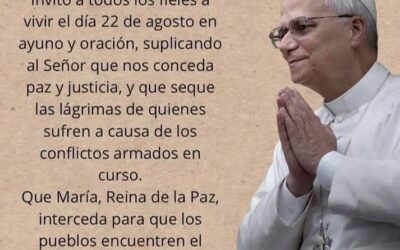 22 de agosto: Jornada por la paz