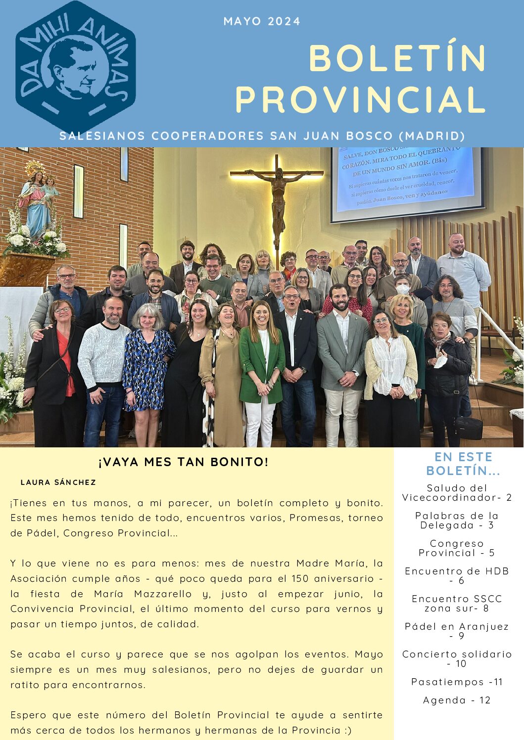 Boletín mayo 2024 Provincia San Juan Bosco