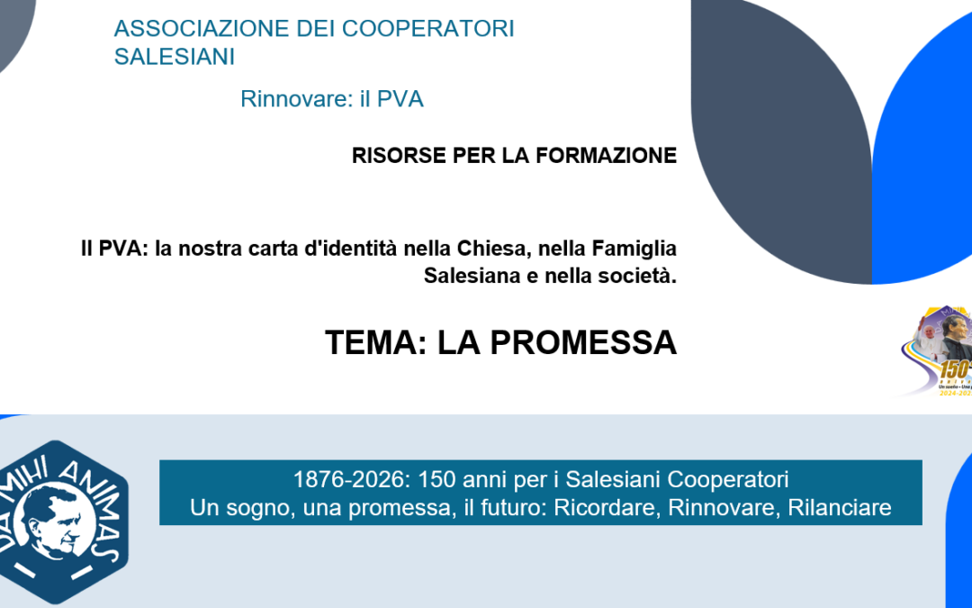 RENOVAR. Segundo tema formativo. del PVA: La promesa