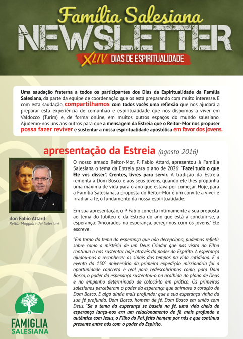 A un mes de las Jornadas de Familia Salesiana