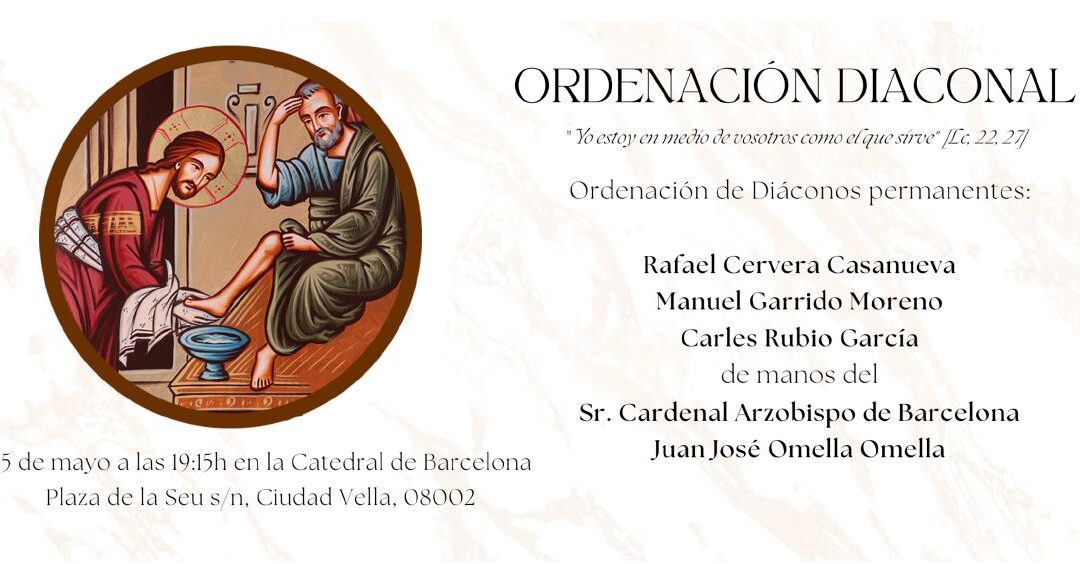 Ordenación diaconal de Carles Rubio