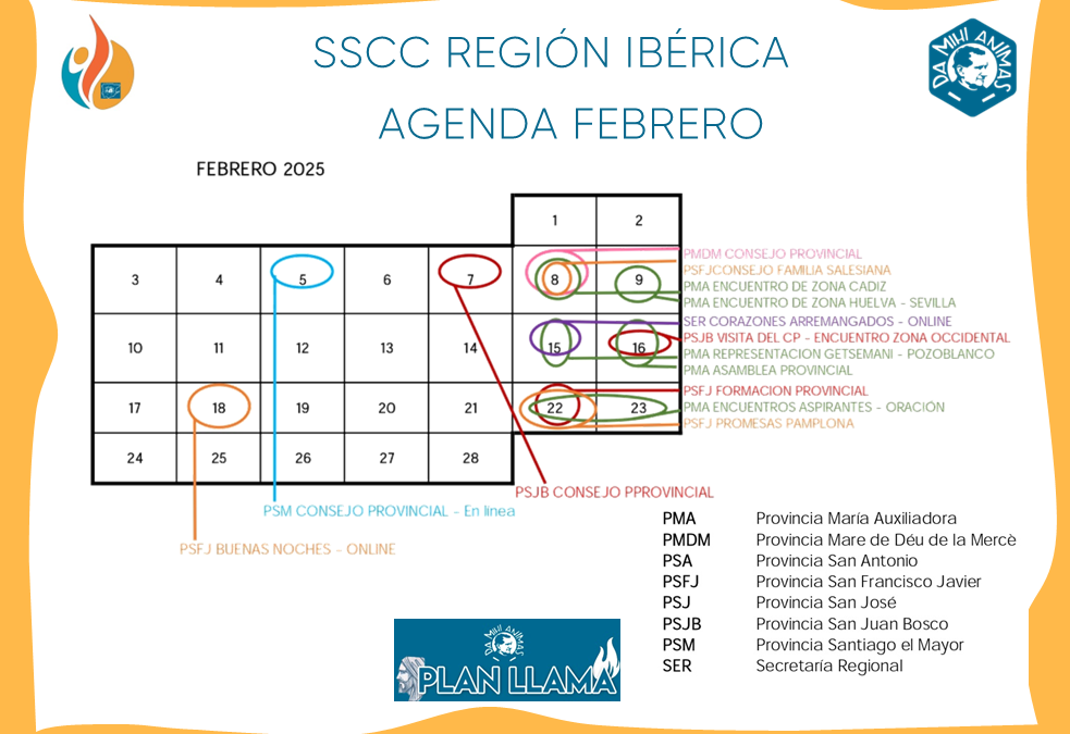 Agenda febrero