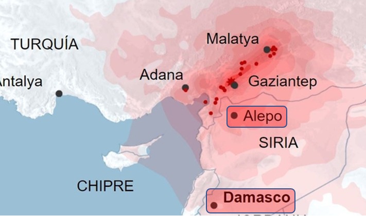 Emergencia en Siria y Turquía tras el terremoto