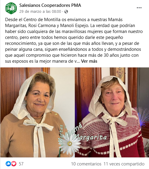 Noticias en las redes de la Provincia María Auxiliadora