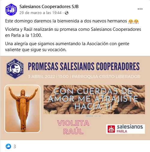 Noticias en las redes de la Provincia de San Juan Bosco