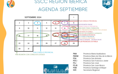 Agenda del mes de septiembre