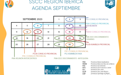 Agenda mes de septiembre SSCC Región Ibérica