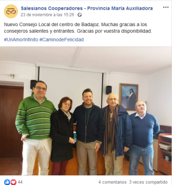 Provincia María Auxiliadora: Nuevo Consejo local en Badajoz